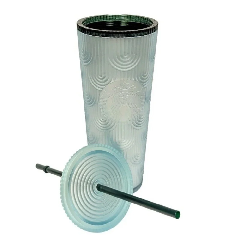 Starbucks Soft Touch Cold Tumbler 24oz Venti 2024 Anniversary Shell Mint Green
